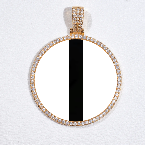 MEDIUM 3D CIRCLE CUSTOM PICTURE PENDANT