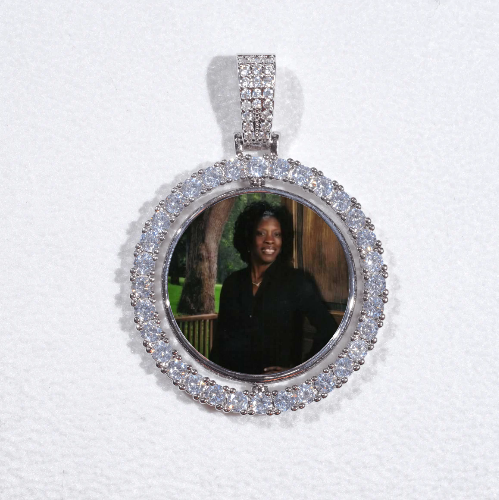 3D Spinning 2-Faced Custom Picture Pendant