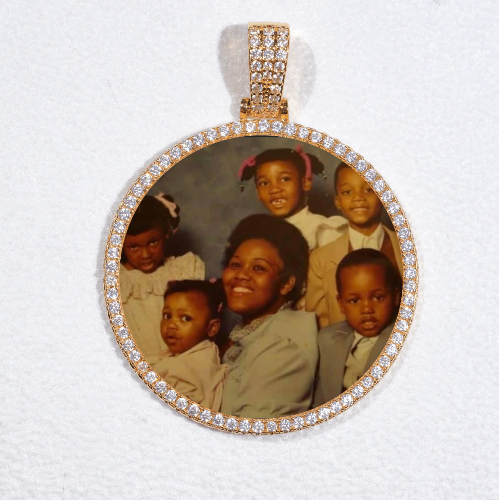 MEDIUM 3D CIRCLE CUSTOM PICTURE PENDANT