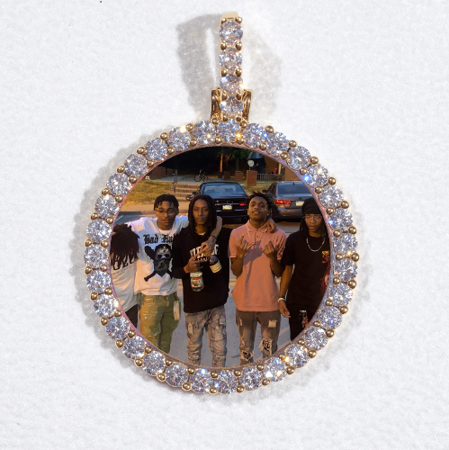 3D CIRCLE CUSTOM PICTURE PENDANT SMALL SIZE