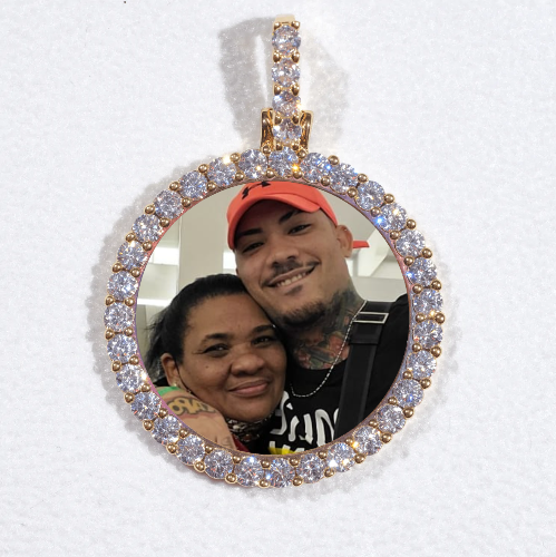 3D CIRCLE CUSTOM PICTURE PENDANT SMALL SIZE