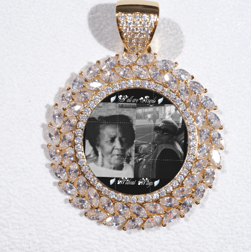 Large 3D Wheat Ear Custom Picture Pendant
