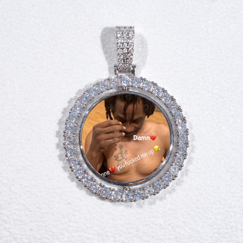3D Spinning 2-Faced Custom Picture Pendant
