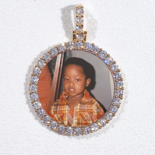 3D CIRCLE CUSTOM PICTURE PENDANT SMALL SIZE