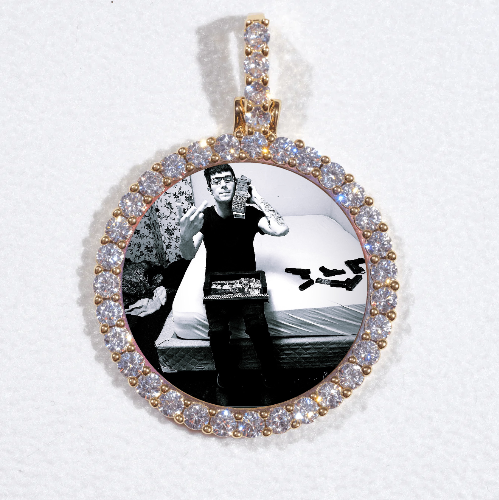3D CIRCLE CUSTOM PICTURE PENDANT SMALL SIZE