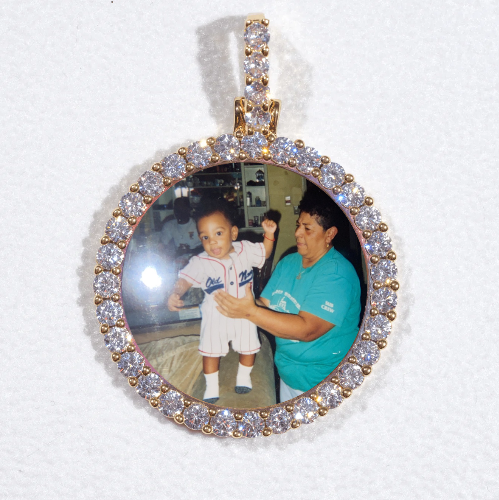 3D CIRCLE CUSTOM PICTURE PENDANT SMALL SIZE