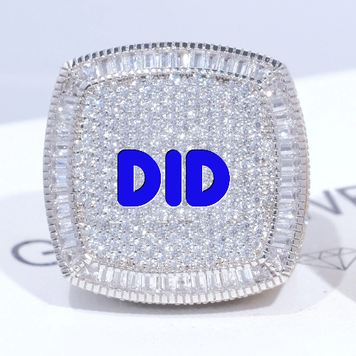 CUSTOM LETTER 3D ICED RING