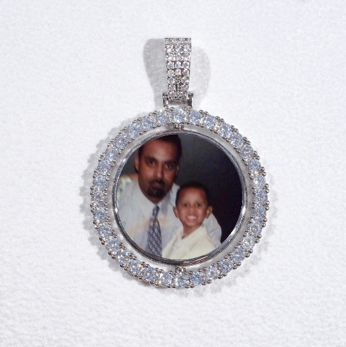 3D Spinning 2-Faced Custom Picture Pendant
