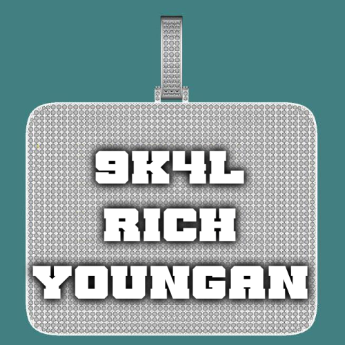 CUSTOM LETTER NECKLACE 3D BIG SQUARE