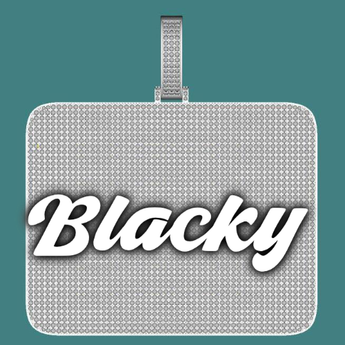 CUSTOM LETTER NECKLACE 3D BIG SQUARE