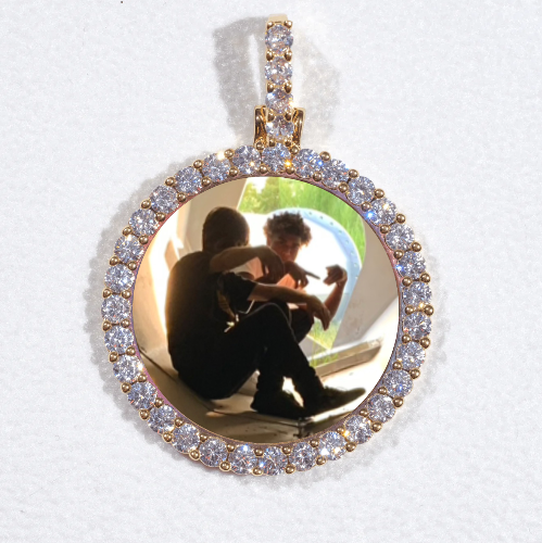 3D CIRCLE CUSTOM PICTURE PENDANT SMALL SIZE