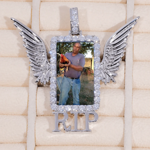 RIP WING 3D CUSTOM PICTURE PENDANT