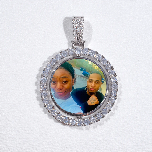 3D Spinning 2-Faced Custom Picture Pendant