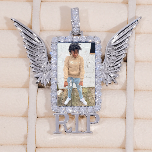 RIP WING 3D CUSTOM PICTURE PENDANT