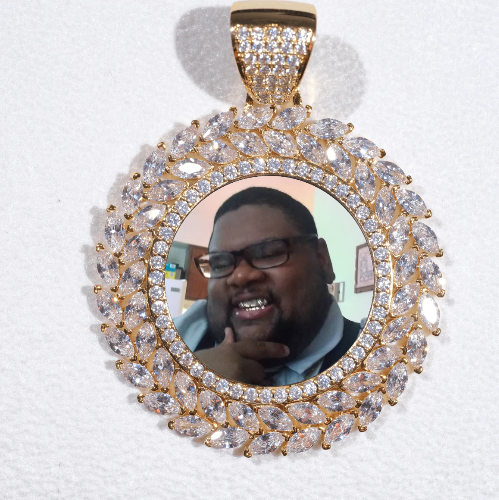 Large 3D Wheat Ear Custom Picture Pendant