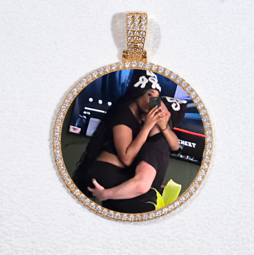 MEDIUM 3D CIRCLE CUSTOM PICTURE PENDANT