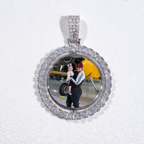 3D Spinning 2-Faced Custom Picture Pendant