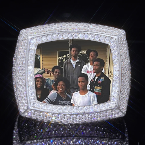 3D CUSTOM PICTURE ICED RING
