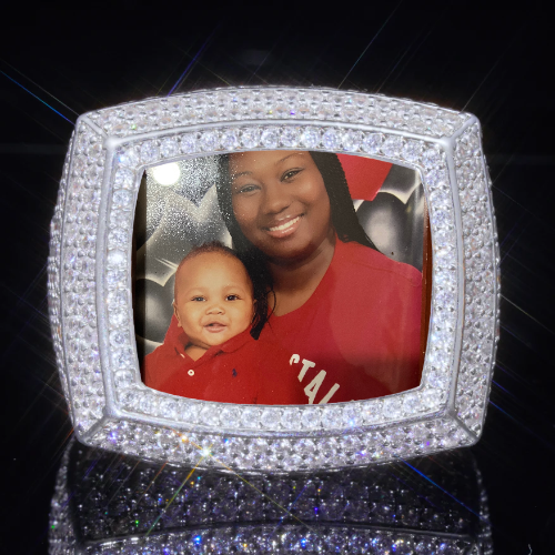 3D CUSTOM PICTURE ICED RING