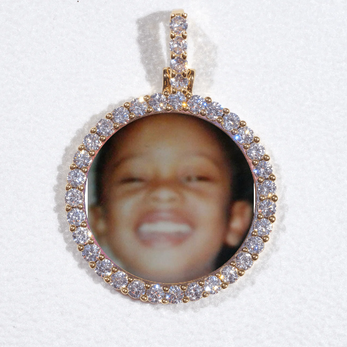 3D CIRCLE CUSTOM PICTURE PENDANT SMALL SIZE
