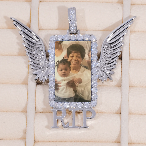RIP WING 3D CUSTOM PICTURE PENDANT