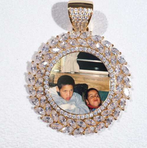 Large 3D Wheat Ear Custom Picture Pendant