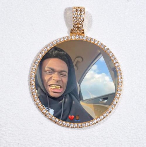 MEDIUM 3D CIRCLE CUSTOM PICTURE PENDANT