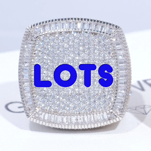 CUSTOM LETTER 3D ICED RING