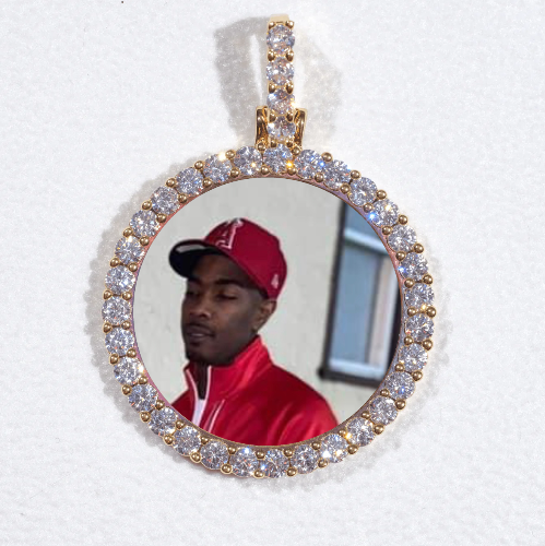 3D CIRCLE CUSTOM PICTURE PENDANT SMALL SIZE