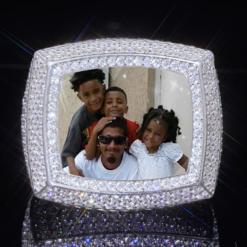 3D CUSTOM PICTURE ICED RING