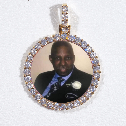 3D CIRCLE CUSTOM PICTURE PENDANT SMALL SIZE