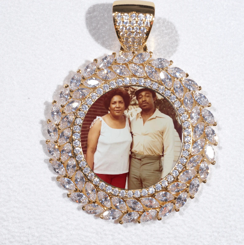 Large 3D Wheat Ear Custom Picture Pendant