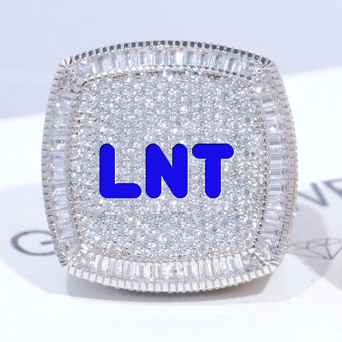 CUSTOM LETTER 3D ICED RING