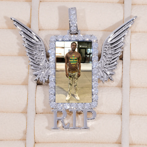 RIP WING 3D CUSTOM PICTURE PENDANT