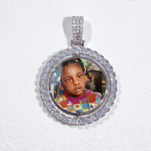 3D Spinning 2-Faced Custom Picture Pendant