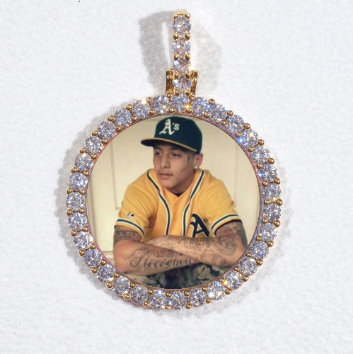 3D CIRCLE CUSTOM PICTURE PENDANT SMALL SIZE