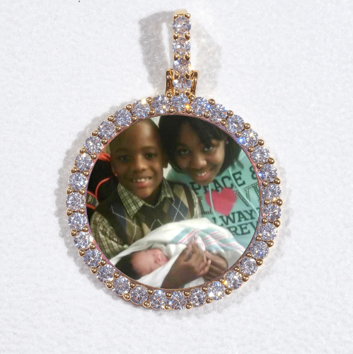 3D CIRCLE CUSTOM PICTURE PENDANT SMALL SIZE