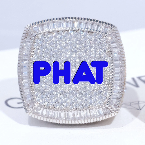 CUSTOM LETTER 3D ICED RING