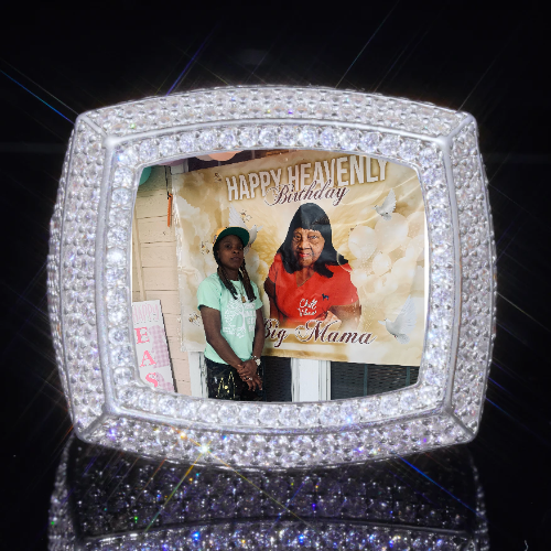 3D CUSTOM PICTURE ICED RING