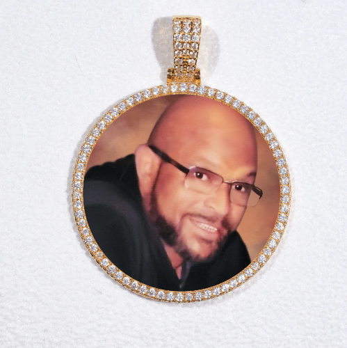 MEDIUM 3D CIRCLE CUSTOM PICTURE PENDANT