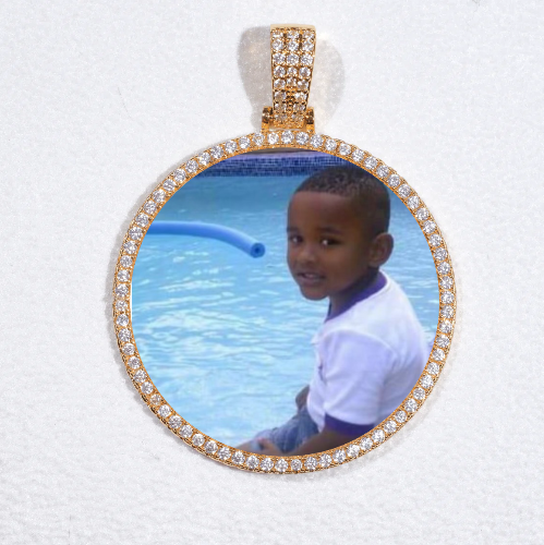 MEDIUM 3D CIRCLE CUSTOM PICTURE PENDANT