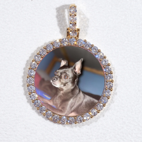 3D CIRCLE CUSTOM PICTURE PENDANT SMALL SIZE