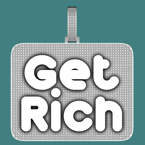 CUSTOM LETTER NECKLACE 3D BIG SQUARE