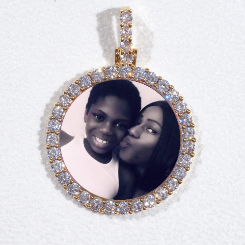 3D CIRCLE CUSTOM PICTURE PENDANT SMALL SIZE