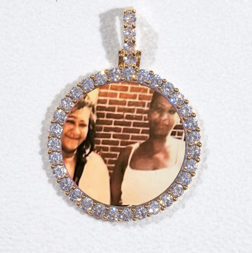3D CIRCLE CUSTOM PICTURE PENDANT SMALL SIZE