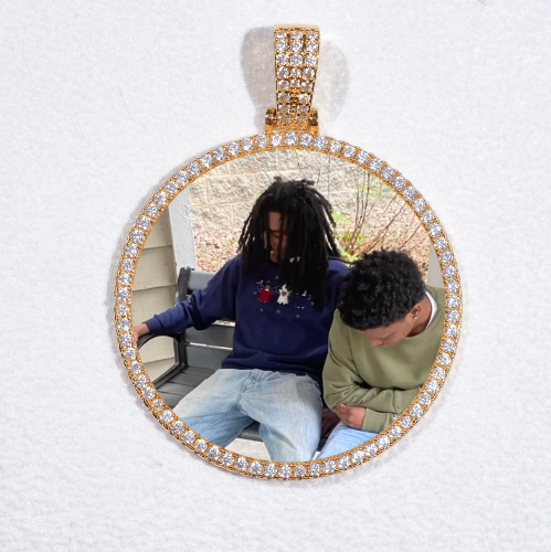 MEDIUM 3D CIRCLE CUSTOM PICTURE PENDANT