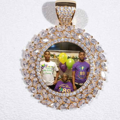 Large 3D Wheat Ear Custom Picture Pendant