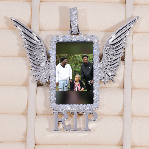 RIP WING 3D CUSTOM PICTURE PENDANT