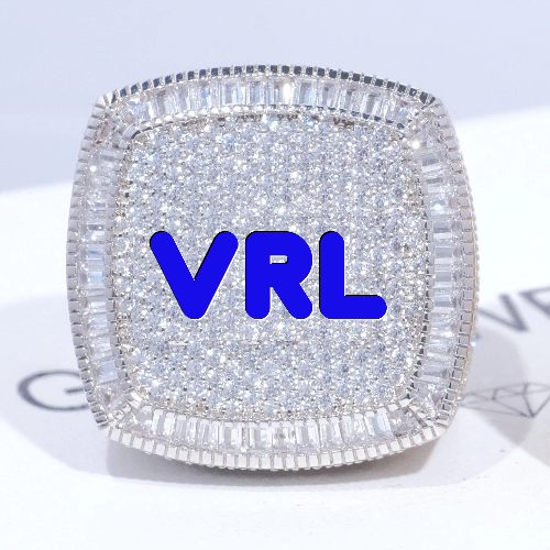 CUSTOM LETTER 3D ICED RING