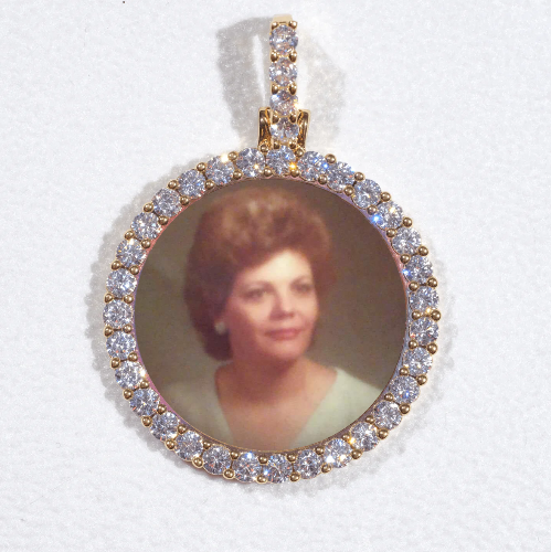 3D CIRCLE CUSTOM PICTURE PENDANT SMALL SIZE
